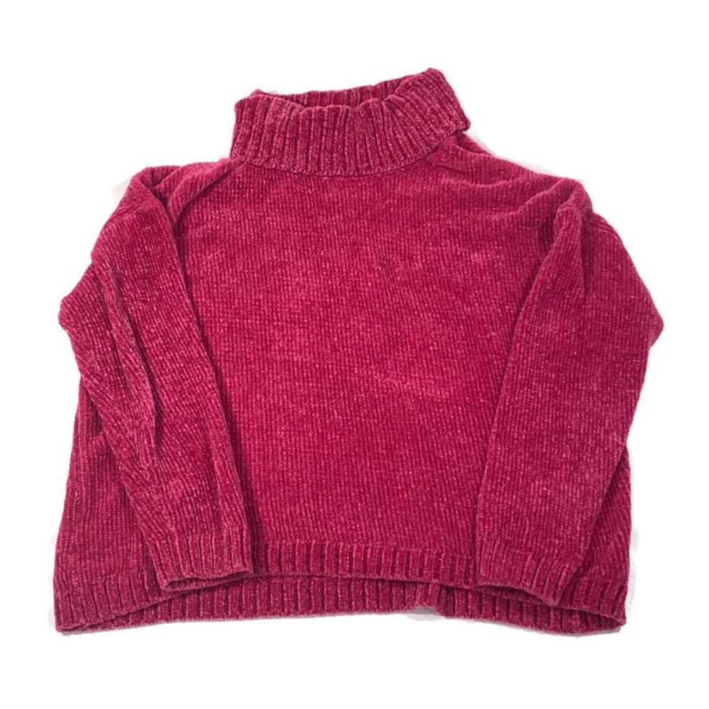 🎇 3 for 15: Time and Tru Magenta Chenille Knit Sweater